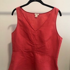 JCrew Linen Peplum Top